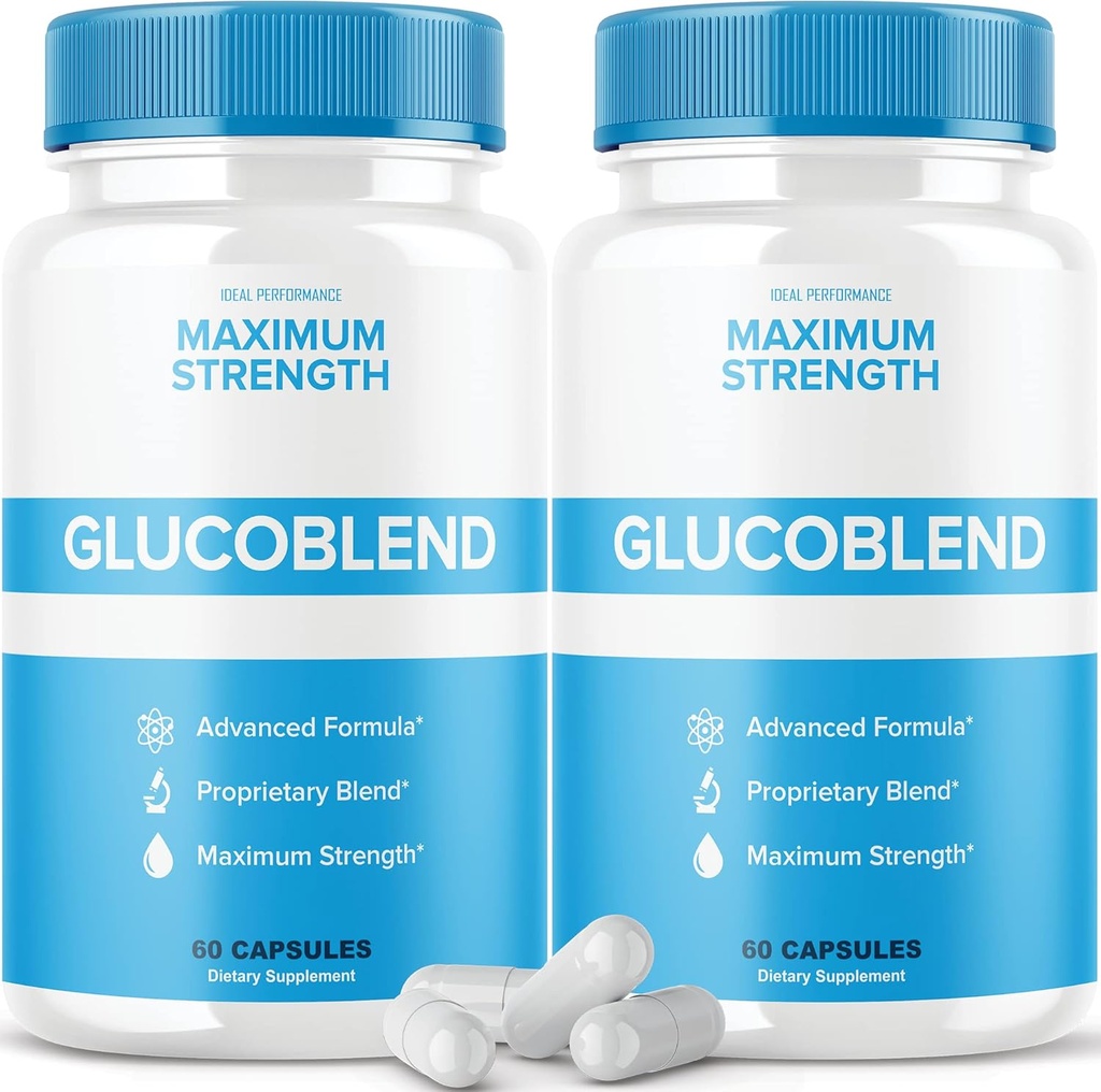 IDEAL PERFORMANCE (2 Pack) Glucoblend Capsules Supplément pilules (120 Capsules)