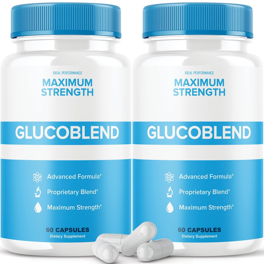 IDEAL PERFORMANCE (2 Pack) Glucoblend Capsules Supplément pilules (120 Capsules)