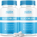 IDEAL PERFORMANCE (2 Pack) Glucoblend Capsules Supplément pilules (120 Capsules)