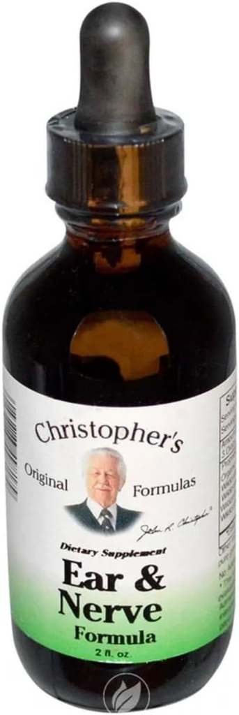 Formules originales de Christopher Extrait d'oreille et de nerf, support du système nerveux, 2 fl oz - Pack de 2
