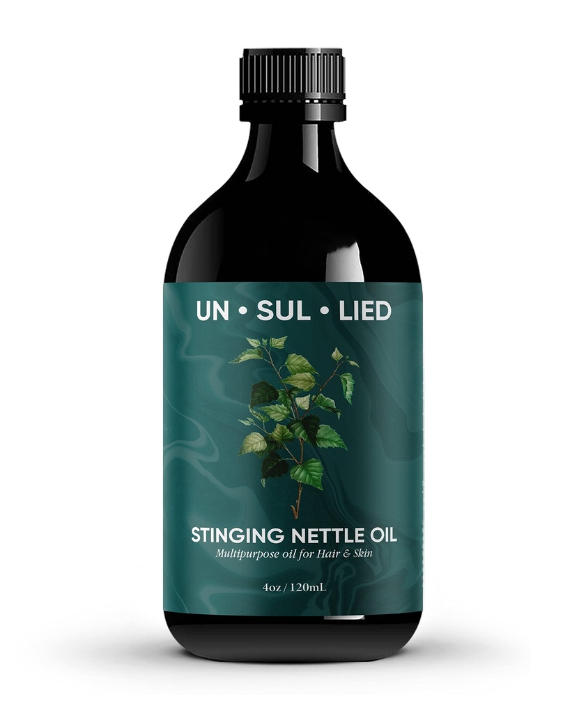 Huile polyvalente de sting Nettle pour la croissance des cheveux et la peau apaisante-assouplissante pour les hommes et les femmes-Tout naturel 4 oz