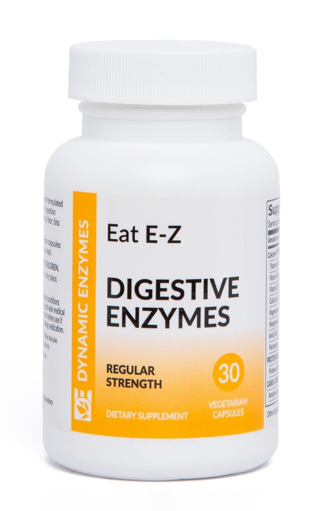 Mangez E-Z (30 Compte) Enzymes digestifs pour la santé des Guts; Anti-flux; Enzyme digestif pour le soutien immunitaire