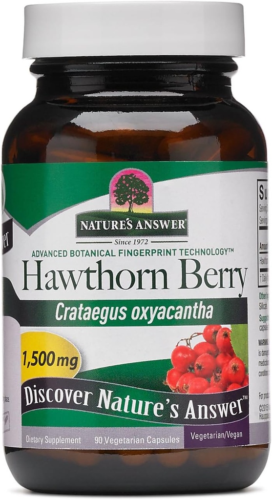 Réponse de la nature Berry d'Hawthorn: aide à maintenir un système cardiovasculaire sain.