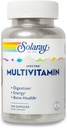 SOLARAY Spectro Multivitamine avec Fer - Multivitamine avec Calcium, Magnésium, Verts énergisants, Herbes et enzymes digestives - Digestion, énergie, et Bone Health Support - 16 portions, 100 capsules