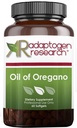 Huile d'Origan Softgels - supplément huile d'Origan avec carvacrol fortement concentré - soutient le nettoyage intestinal - petites pilules (60 Softgels) Or