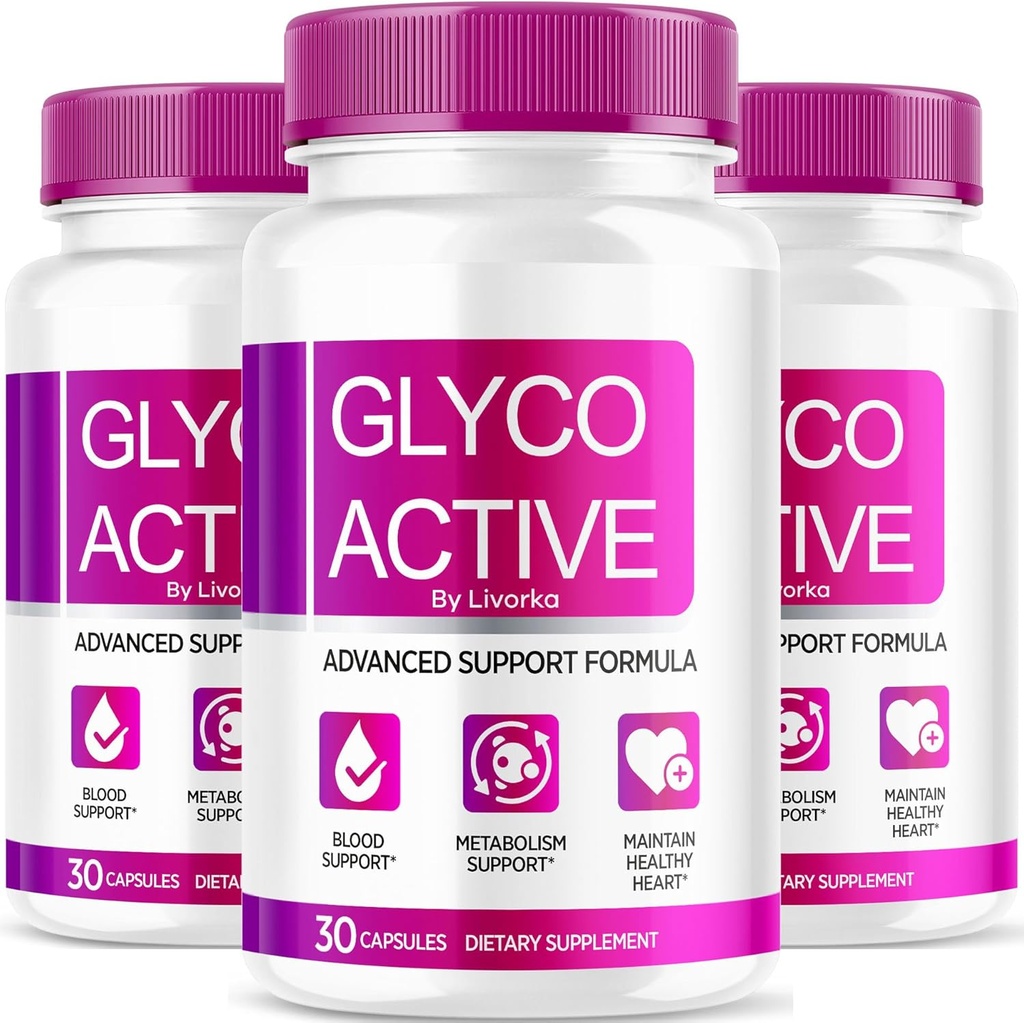 (3 Pack) Glyco Active, Glyco Active Capsules, Glyco Active Advanced Formula, Glyco Active All Natural Formula Pills, Glyco Active Capsulas Reviews, 90 Capsules for 3 Months