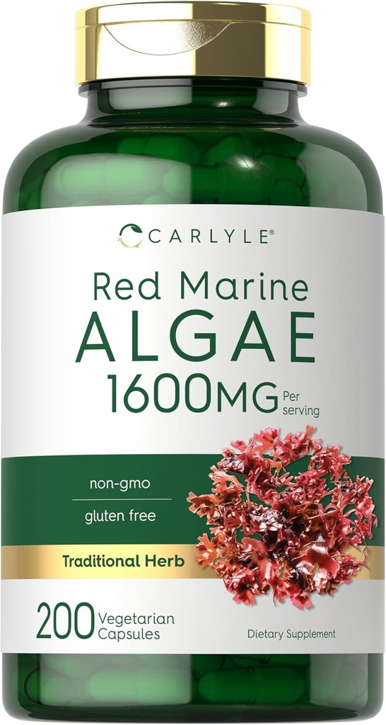 Carlyle Red Marine Algae 1600mg.200 Capsules.