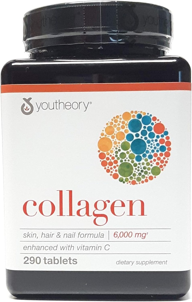 Formule avancée Youtheory Collagen Type 1,2,3 290 ct (paquet de 3)