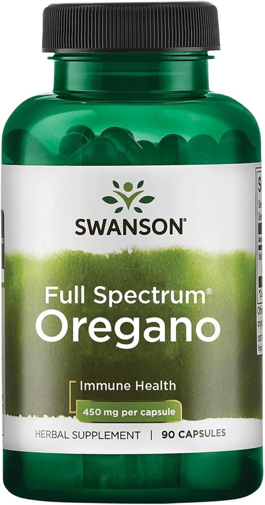 Swanson Oregano 450 Milligrammes 90 Capsules