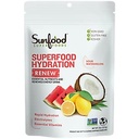 Sunfood Superfood Hydratation Renouveler- Poudre d'eau de coco, Poudre d'électrolytes avec citron, sel de mer et minéraux, mélange de boisson d'électrolyte biologique propre - 8 oz sac