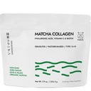 Poudre de collagène FKRO Matcha w Biotine, acide hyaluronique et vitamine C - Cheveux, peau et ongles sains - Poudre de collagène hydrolysée de type I et III, latte de matcha non sucrée - 22 portions, 7,9oz
