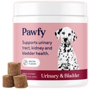 Supplément UTI pour chien Pawfy Cranberry & D-Mannose pour la santé du trac urinaire et de la vétusté Idéal pour les chiens seniors