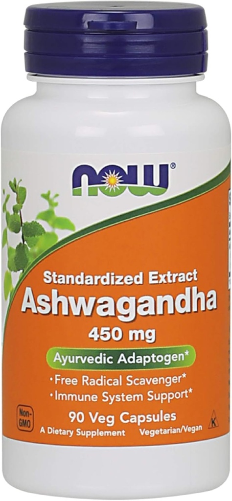 Nourriture Ashwagandha Extrait 450 Milligrammes 90 Capsules de Veg (2-pack)
