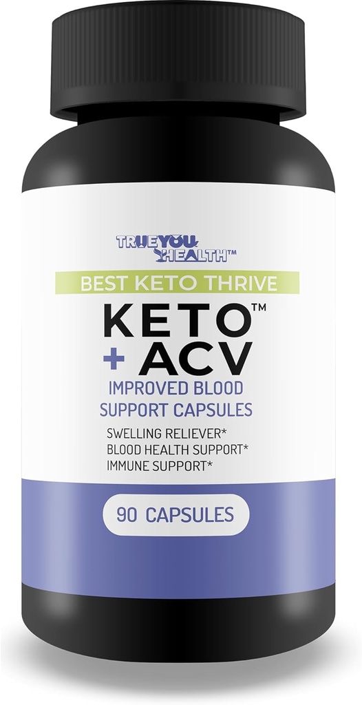 Meilleurs Keto Thrive Keto + Acv Capsules de soutien du sang améliorées - Notre meilleur supplément de bilan sanguin et de flux sanguin amical Keto pour la santé du sang, la santé du sucre, le soutien immunitaire et la santé de l'enflure
