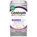 Multivitamine d'argent centrum pour femmes 50 Plus, supplément multivitamine/multiminérale avec vitamine D3, vitamine B, ingrédients non OGM, soutient la mémoire et la cognition chez les adultes âgés - 100 Ct