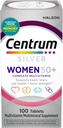 Multivitamine d'argent centrum pour femmes 50 Plus, supplément multivitamine/multiminérale avec vitamine D3, vitamine B, ingrédients non OGM, soutient la mémoire et la cognition chez les adultes âgés - 100 Ct