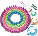 READAEER rond tricoter looms set Craft Kit Outil avec aiguille crochet et fabricant de pompon
