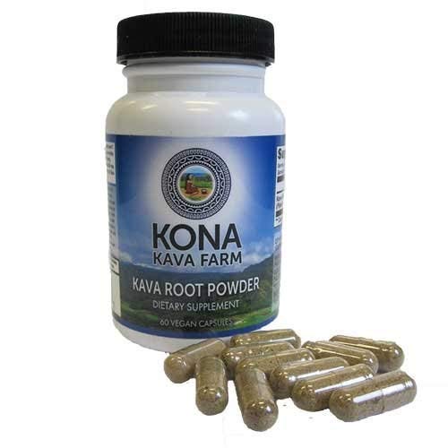 Kava Root only Premium Capsules de poudre d'extrait de kava 10 % de Kavalactone