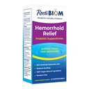 RectiBoom Probiotique Hémorroïdes Suppositoires de soulagement avec des ingrédients naturels apaisants de la peau, Fast Relief. Acide hyaluronique et extrait curcuma, végétalien, formulation sans gluten