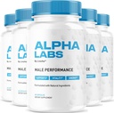 (5 Pack) Alpha Labs, Alpha Labs Capsules, AlphaLabs, Alfa Labs, Alpha Labs Max Performance, Advanced Formula, Alpha Labs, Alpha Strength Labs, Alpha Labs Capsules, 300 Capsules pendant 5 mois