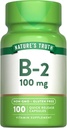 La vérité de la nature B2 Vitamine de 100mg de 100 Capsules de 100mg de supplément sans OGM et sans gluten