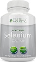 Sélénium 200mcg - 365 Capsules Vegan non comprimés - Sans L-Sélénométhionine pure et levure pour une meilleure absorption - Support du système thyroïde, cardiaque et immunitaire - Trace minéral antioxydant - Fabriqué aux États-Unis