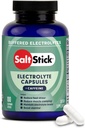 SaltStick Electrolytes à la caféine - Pilules et électrolytes pour la course, l'hydratation, le soulagement des crampes des jambes, la récupération sportive, l'essentiel de randonnée - sel, magnésium, potassium, vitamine D3 - 100 Compte