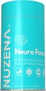 Nuzena Neuro Focus +, 60 Capsules de Formule Nootropique Avancée avec Choline pour améliorer la mémoire, la vitesse cérébrale, l'énergie et le focus, Fabriqué aux États-Unis, Taille du service: 2 Capsules
