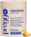O Positiv Preggo Conception Support Capsules pour femmes - Vitamines prénatales préparées par OBGYN avec des ingrédients étudiés cliniquement - CoQ10, N-acétyl Cystein - Santé sexuelle féminine, 60 Ct (paquet de 1)