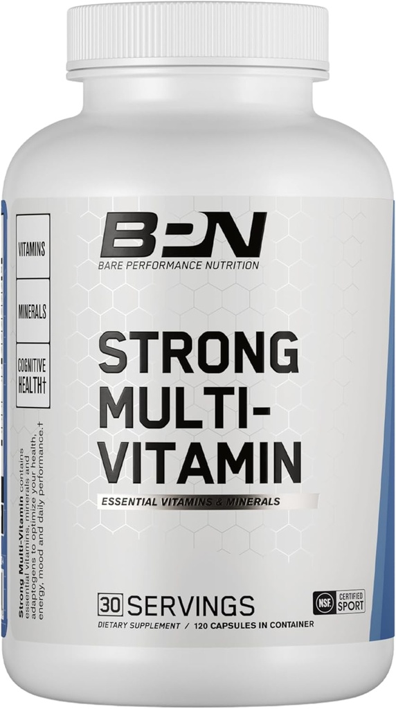 BARE PERFORMANCE NUTRITION, BPN forte multivitamine, santé fondamentale, amélioration de l'humeur et du sommeil, adaptogènes, amélioration de la santé cognitive