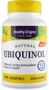 Origines saines Ubiquinol (forme active du CoQ10), 50 mg - Suppléments Ubiquinol Kaneka pour la santé cardiaque et le soutien antioxydant - Supplément sans gluten et sans OGM - 60 Softgels