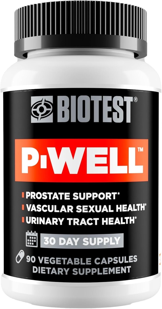 Biotest P-Well - Protocole amont-protégée, 30 portions - 180mg Punicalagines de grenade, 30mg Lycopène, 500mg Cranberry 50:1-90 Capsules