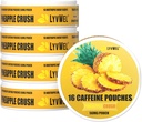 LyvWel 56mg Pouches d'énergie caféine – Ananas – Énergie propre et focus boost avec Guarana – 5-paquets avec 16 Pouches par boîte (80 Pouches totales)