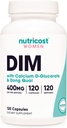 Nutricost Diindolylméthane Supplément DIM pour femmes 400mg, 120 Capsules, avec Dong Quai, Calcium et Cohosh Noir - Vegan, Non-OGM et sans gluten