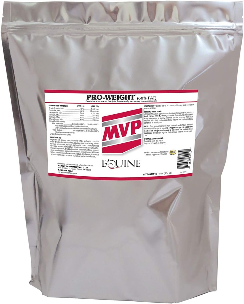Pro-Poids 10lb pour un gain de poids sain chez les chevaux