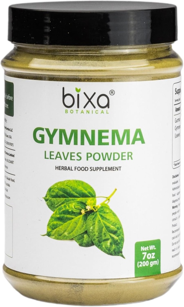 bixa BOTANICAL Gymnema Leaf Powder (Gudmar, Shardunika) 7 Oz/ 200 GRM | Digestive Stimulant | Natural Herbal Supplement