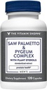 Le complexe Vitamine Shoppe Saw Palmetto & Pygeum (120 capsules)