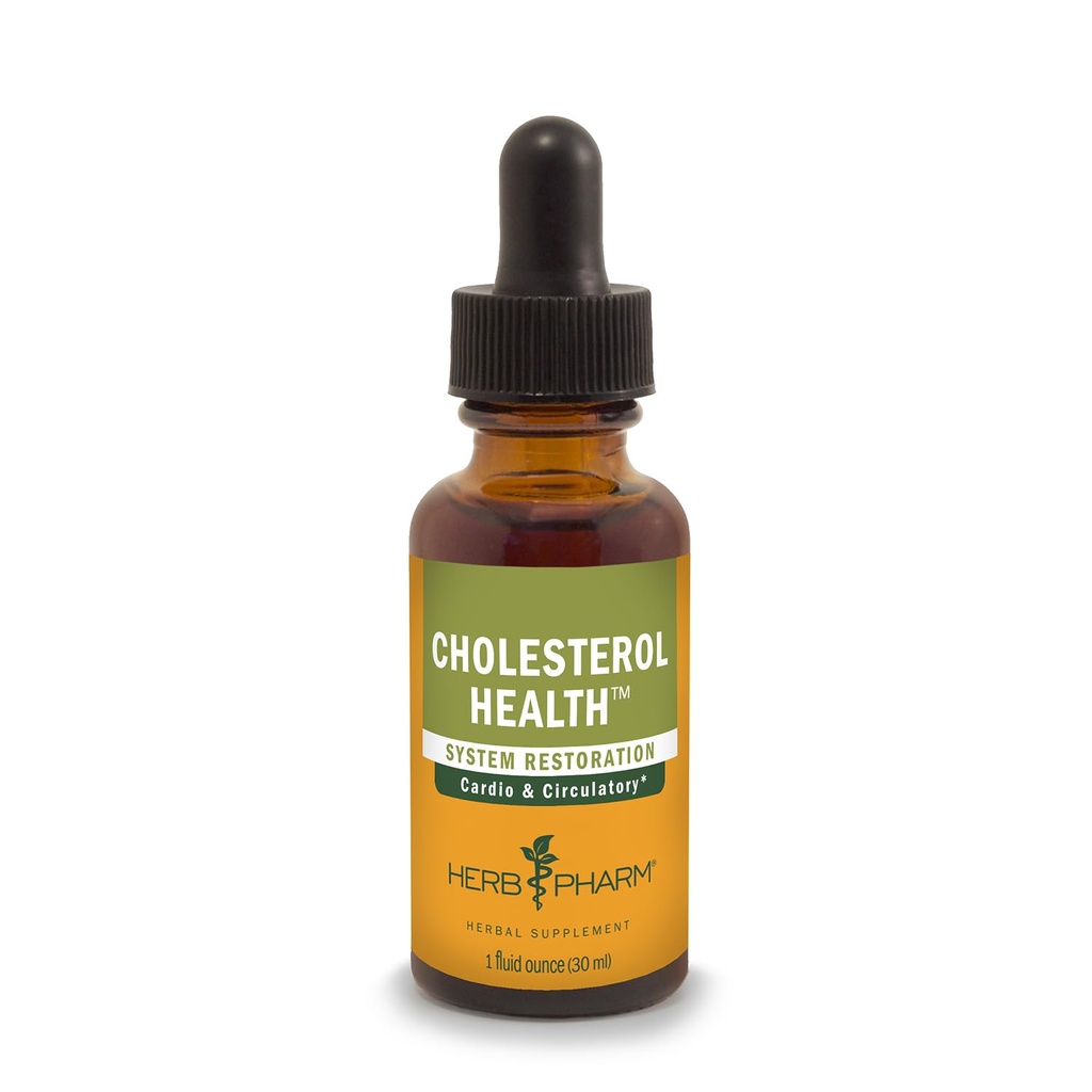 Herb Pharm Cholestérol Santé Formule liquide à base de plantes pour le soutien cardiovasculaire et circulatoire - 1 Ounce
