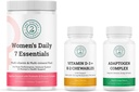 Les femmes au quotidien 7 Essentiels, vitamine D3 + K2 Chewables & Adaptogen complexe