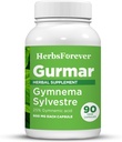 Herbsforever Gurmar Capsules Extract Gymnema Sylvestre 7:1=90 Capsules végétaliennes.