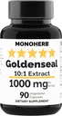 MONOHERB Goldenseal Extract 1000 mg - 90 Vegetarian Capsules