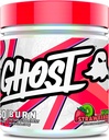 GHOST Burn Weight Management Powder, Kiwi Strawberry (60 portions) - Supplément de soutien au métabolisme et à l'énergie pour les hommes et les femmes - Caféine naturelle, L-Carnitine et L-Tyrosine - Soy et sans sucre, végétalien