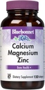 Bluebonnet Nutrition Calcium Magnésium Zinc Plus Vitamine D3, 1000 mg de Calcium, 500 mg de Magnésium et 15 mg de Zinc, 400UI Vitamine D3, Pour des os sains forts*, sans gluten, sans fèves laitières, 120 softgel