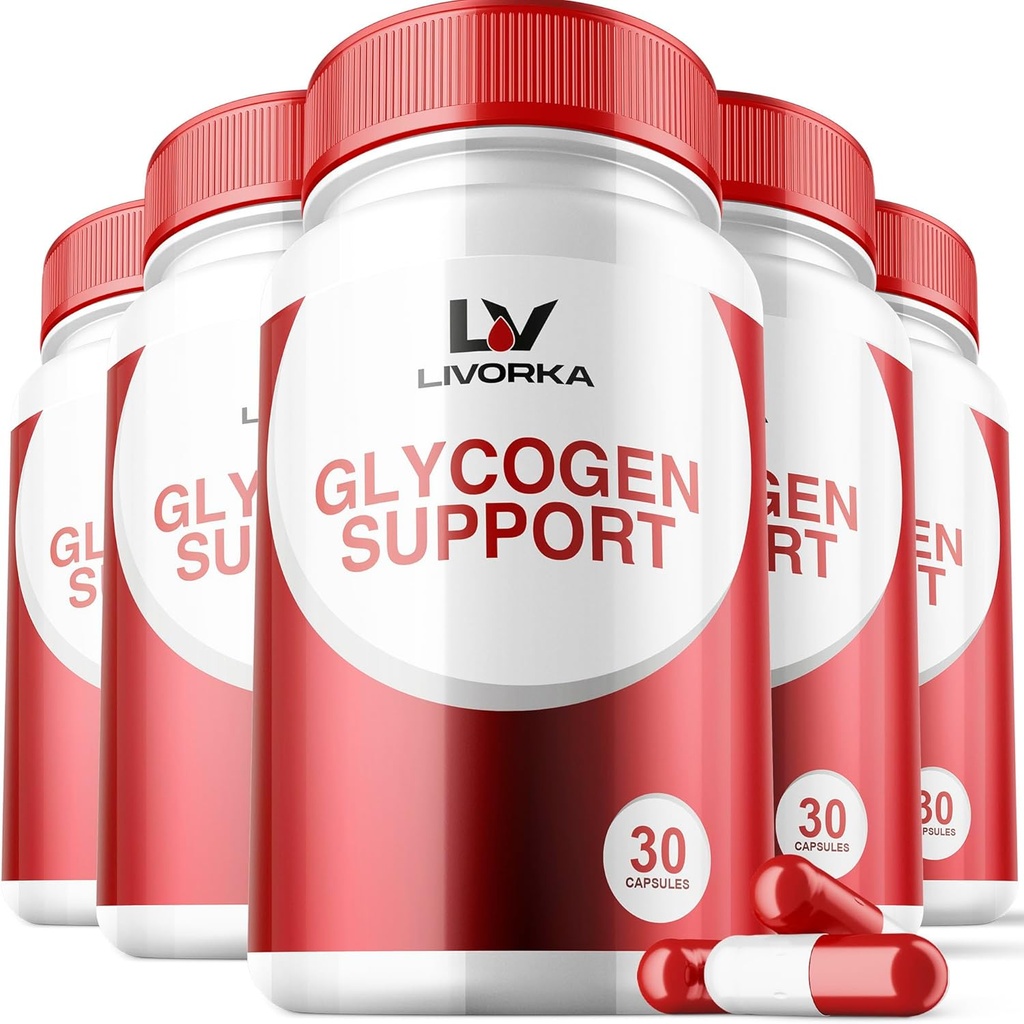 5 Pack - Glycogen Support, Wonderfix Glycogen Control Formule avancée, Glycogen Capsules, Glycogen Fix avec des ingrédients puissants, 30 Capsules par bouteille pendant 150 jours