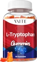 L Tryptophane 1000mg Gummies – Supplément à croquer pour une perspective positive, un soutien calme et un équilibre intérieur, 60 Gummy végétalien pour promouvoir des nuits reposantes, soutenir la concentration mentale et encourager le sommeil paisible