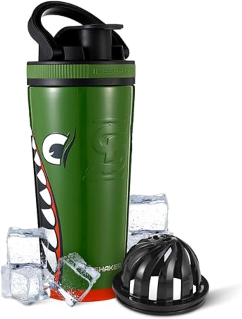 Bouteille de Shaker Ice Shaker Inoxydable en Acier Inoxydable : 26oz, Bomber : froid pour 30+ Heures