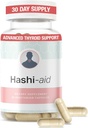 IBDassistTM Hashi Aid Thyroïde Support pour les femmes et les hommes - Supplément thyroïdien pour la maladie et l'hypothyroïdie de Hashimoto* - emballé avec Ashwagandha, Sélénium, Zinc, Vitamines essentielles et plus - 30 Capsules