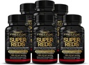 FREZZOR Super Reds Capsules avec UAF1000+, All-Natural New Zealand Red Superfood Energy, Essential Red Fruits Veggies & Beets, Antioxydants, Enzymes, Suppléments énergétiques, 540 Capsules, 6 bouteilles