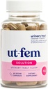 Solution UT-Fem - Flush urinaire à action rapide pour les femmes, soutien de l'UTI proactif, favorise le nettoyage et le confort, la résistance clinique D-mannose, la canneberge et les ingrédients naturels - 60 capsules végétaliennes
