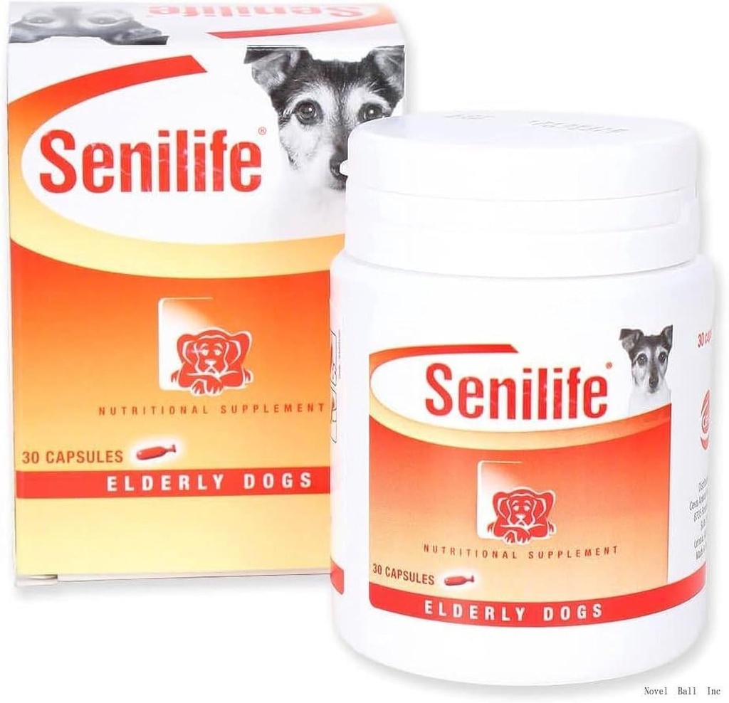 Soutien de la fonction cérébrale Vieillissement Supplément nutritionnel pour animaux /D59010B Supplément nutritionnel pour chiens âgés (jusqu'à 50 lb)- 30 / Boîte